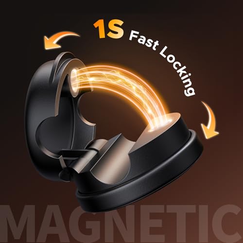 UGREEN Magnetic Cable Management Clips, 360° Rotation Desk Cord Organizer 1s Fast Locking, Strong Adhesive Cable Holder Fits Cables Wires for Workspace, Nightstand, Home Office,Car