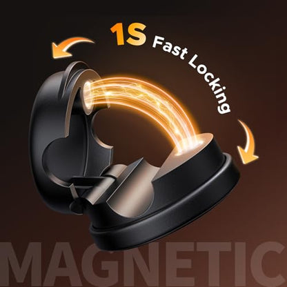 UGREEN Magnetic Cable Management Clips, 360° Rotation Desk Cord Organizer 1s Fast Locking, Strong Adhesive Cable Holder Fits Cables Wires for Workspace, Nightstand, Home Office,Car
