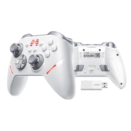 BEITONG KP40 Elite Controller with Adjustable TMR Stick & Trigger White | Force Ajustable TMR Joystick, TMR Triggers, Optical Buttons,1000Hz Polling Rate, 6 Axis, Turbo Control