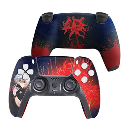 BCB Controllers Custom Modded Wireless Controllers Compatible with PS-5 Controller | Works with Play-Station 5 Console | Proudly Customized in USA with Permanent HYDRO-DIP Printing (NOT JUST A SKIN) - color: Tokyo Ghouul, size: Modded - Front & Back Print