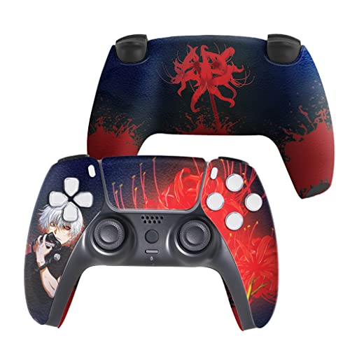 BCB Controllers Custom Modded Wireless Controllers Compatible with PS-5 Controller | Works with Play-Station 5 Console | Proudly Customized in USA with Permanent HYDRO-DIP Printing (NOT JUST A SKIN) - color: Tokyo Ghouul, size: Modded - Front & Back Print