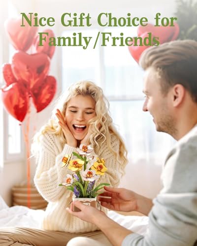 Rowood 3D Puzzles for Adults,Mother's Day DIY Wooden Flower Narcissus Craft Kit,Artificial Flower Botanical Collection,Christmas Birthday Decoration Centerpiece for Table - style: Narcissus