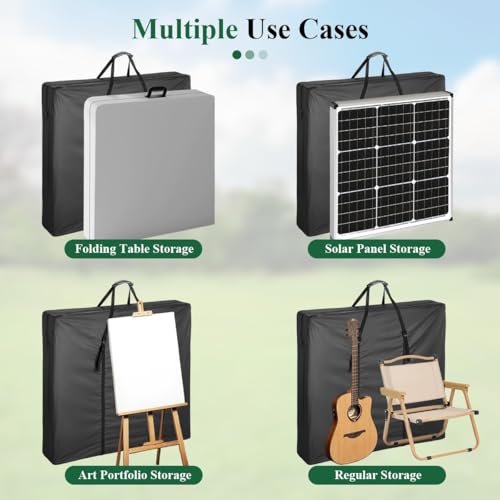 26" Folding Card Table Storage Bag, 26x26 Carry Bag for Square Table | Storage Bag for Mahjong/Camping/Party Table, Waterproof Dustproof Protective Cover - 26x26x3.5 in - size: 26" x 26" x 3.5"