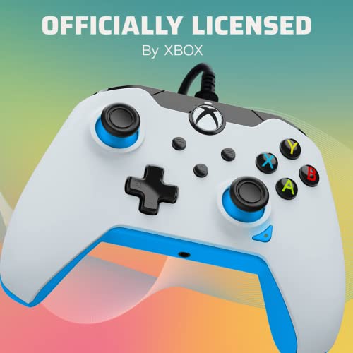 PDP Wired Controller Ion White for Xbox Series X|S, Gamepad, Wired Video Game Controller, Gaming Controller, Xbox One, Officially Licensed - Xbox Series X - color: Ion White
