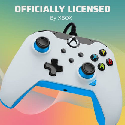 PDP Wired Controller Ion White for Xbox Series X|S, Gamepad, Wired Video Game Controller, Gaming Controller, Xbox One, Officially Licensed - Xbox Series X - color: Ion White