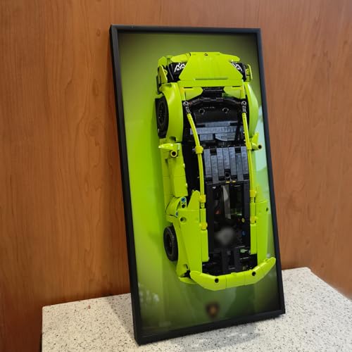 Display Wallboard for LEGO Technic Lamborghini 42161 Race Car Model Kit, Home or Office Decorative Wall Panels,Adult Collectibles Wall Mount Frame (No Car Included) (42161 Display Wallboard)