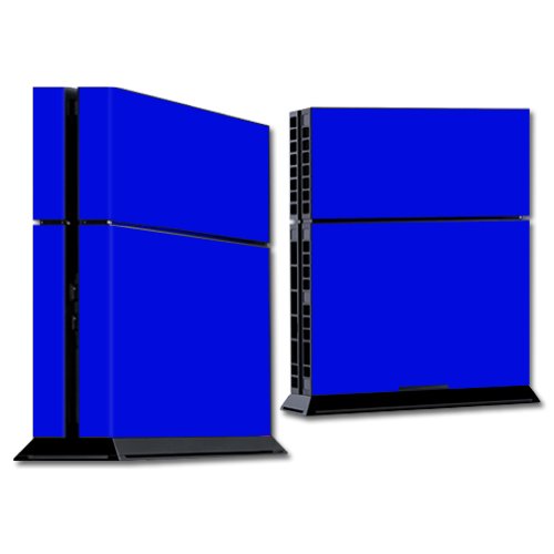 MightySkins Skin Compatible with Sony PS4 Console - Solid Blue | Protective, Durable, and Unique Vinyl Decal wrap Cover | Easy to Apply, Remove, and Change Styles | Made in The USA