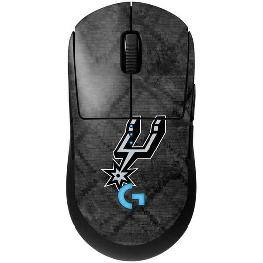 Skinit Decal Other Skin Compatible with G Pro Wireless Gaming Mouse - Officially Licensed NBA San Antonio Spurs Dark Rust Design - color: Black - RSTNBA27