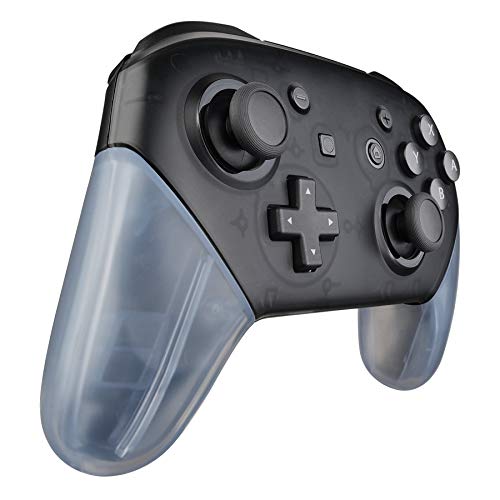 eXtremeRate Glacier Blue Replacement Handle Grips for Nintendo Switch Pro Controller, DIY Hand Grip Shell for Nintendo Switch Pro - Controller NOT Included - color: Clear Glacier Blue