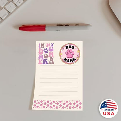 DAILY RITMO® Dog Mom Era Stick to Do List Notepad | Dog Lover Mama Stationery Gifts for Women | Rescue Moms Gift for Mothers Day Birthday Christmas 4"x6" 50 Pages - size: Dog Mama