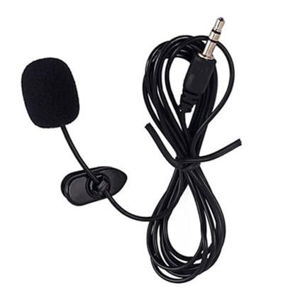 SEWACC Portable Mini Clip Microphone Plug for Smartphone Tablet Voice Capture Compatible with Computer Recording Interview Streaming Black