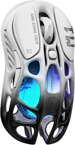 GravaStar Mercury M1 Pro Tri-Mode Wireless Gaming Mouse | Magnesium Alloy • Ergonomic Comfort • PAW3395 Sensor • 200H Battery • 5 Programmable Buttons - color: Gradient Black