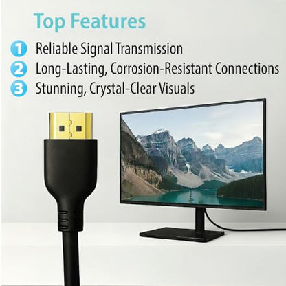 Cyberguys! UltraCertified 8K HDMI Cable (V2.1) 48Gbps Ultra High-Speed, 8K@60Hz/4K@120Hz HDR eARC Dolby Atmos HDCP 2.2 Gold-Plated Connectors, Compatible with PS5 Xbox Blu-ray TV GPU AV Receiver, 6Ft - size: 6Ft