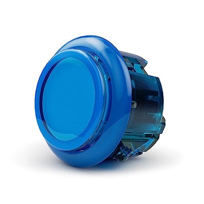Qanba Gravity KS Mechanical Shafts Silent Pushbutton 30mm Snap-in (Boxed (Clear Blue D01（8 pcs）) - color: Clear Blue D01（8 pcs）