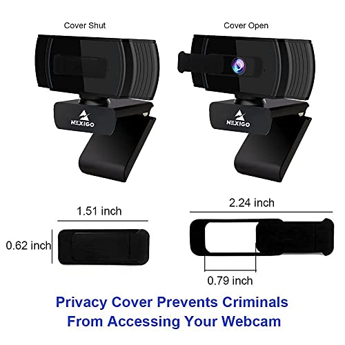 NexiGo 1080P Autofocus Webcam Kits, N930AF FHD USB Web Camera with Privacy Cover, Upgraded Video Conference Lighting, Extendable Tripod Stand, for Zoom/Skype/Teams