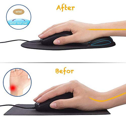 Office Mousepad with Gel Wrist Support - Ergonomic Gaming Desktop Mouse Pad Wrist Rest - Design Gamepad Mat Rubber Base for Laptop Computer -Silicone Non-Slip Special-Textured Surface (07Purple) - color: 07Purple