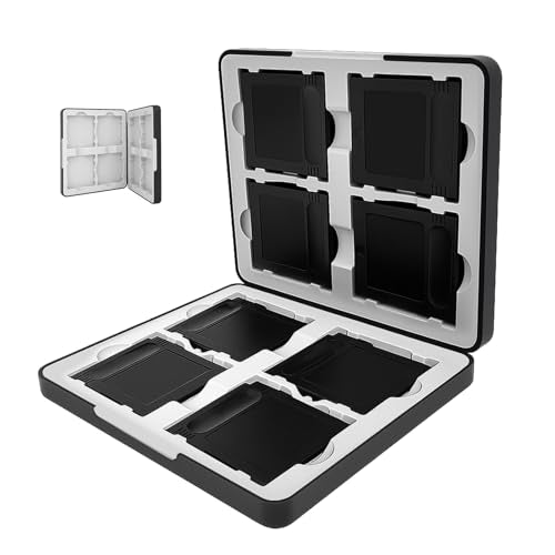 DPVPER Magnetic Game Case for Gameboy Game, Holder for GB Cartridges, Accessories for Gameboy – Holds 8 Games - color: Black, size: For GBC/GB Cartridges