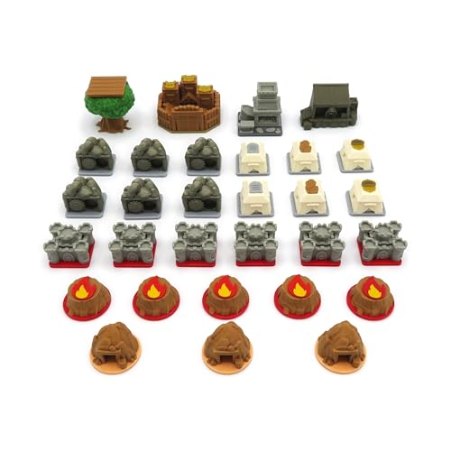 All in Upgrade Kit for Root - 138 Pieces | Board Game Accessory Compatible with The Base Game and Riverfolk, Underworld and The Marauder Expansions.