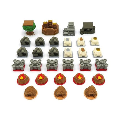 All in Upgrade Kit for Root - 138 Pieces | Board Game Accessory Compatible with The Base Game and Riverfolk, Underworld and The Marauder Expansions.
