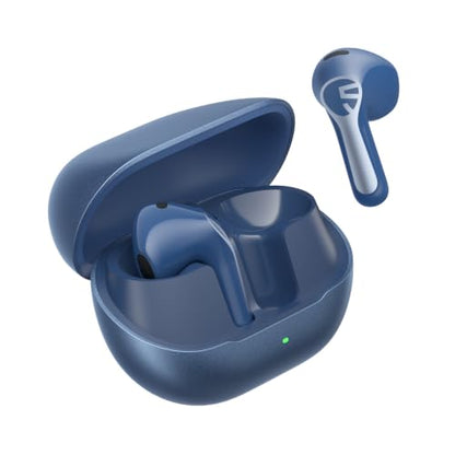 SoundPEATS Air6 HS Wireless Earbuds, Bluetooth 6.0, LDAC Hi-Res Audio for HiFi Sound, 13mm Dynamic Driver, Total 45H, Quick Charging, IPX5 Resistant, Comfortable Fit, ENC Noise Canceling, App, Blue - color: Blue