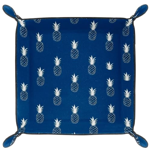 Pineapples Fruit Dice Tray Dice Rolling Tray Folding Dice Holder for Dice Games, Like RPG, DND and Other Table Games - color: Multi 15