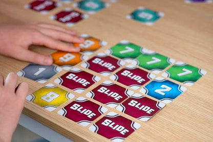 Slide | Fast & Fun Tile Placement Card Game Where the Lowest Score Wins | Beginner & Family Friendly Strategy Board Games | A Tabletop Favorite for Kids & Adults | Ages 7+ | 2 - 6 Players | 15 Min