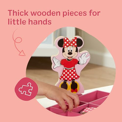 Melissa & Doug Disney Minnie Mouse & Daisy Duck Magnetic Dress-Up Wooden Dolls – Pretend Play Set (40+ pcs) Minnie Mouse Toys, Disney Dress Up Dolls for Preschoolers & Kids Ages 3+ - size: 1.13 x 13.5 x 11.13 inches, style: Minnie & Daisy