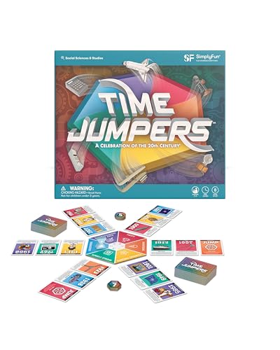 SimplyFun Time Jumpers - Educational Kids’ Game - Learn About History & Geography While Having Fun - 2-5 Player, for Ages 8 & Up - style: Time Jumpers