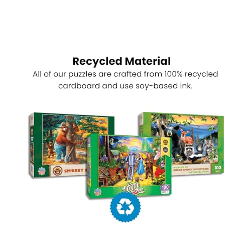MasterPieces 100 Piece Jigsaw Puzzle for Kids - Realtree Forest Babies - 14"x19" - style: Realtree