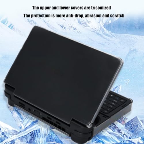 Semiconductor Cooling Fan Full Protections Protective Case with Heatsink Game Console Case Protector Protective Cover - color: black