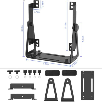 Multi-Purpose Desk Fan Stand Mount, Black | For 120mm PC Computer Fans, For 140mm PC Computer Fans