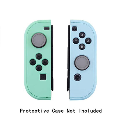 eXtremeRate PlayVital Switch Thumb Grip Caps, Joystick Caps for Nintendo Switch Lite, Silicone Analog Cover Thumbstick Grips for Switch OLED Joycon - Gray - color: Gray