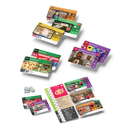 Allplay The Networks Board Game, Run Shows, Make Ads, 2-4 Players | Everyone Drafts a Card from Each Trick Instead of One Winner Taking All | 20 Min Playtime