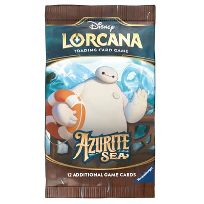 Ravensburger Disney Lorcana TCG: Azurite Sea Assorted Single Booster Pack (12 Cards) | Collectible Trading Cards | Ideal for Disney Fans & TCG Players | Suitable for Ages 8+