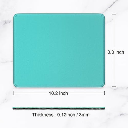 Hsurbtra Mouse Pad, Premium-Textured Square Mousepad 10.2 x 8.3 Inch, Stitched Edge Anti-Slip Waterproof Rubber Pretty Cute Computer Mat for Office Gaming Laptop Women Kids Malachite Green - color: Malachite Green, size: Square Mousepad (10.2" x 8.3")
