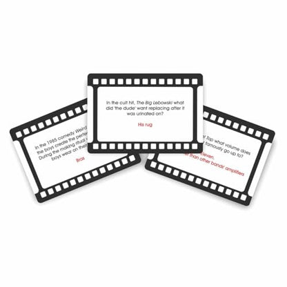 Gift Republic Movie Trivia Cards Classic Movie Question Cards Fun Quiz Questions Movie Buff Gift Portable Travel Game