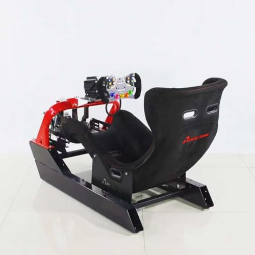 CS-Pro Modular Simracing Cockpit | Fully Adjustable | Direct drive Support, Compatible with Thrustmaster, Fanatec, Moza Racing on PC, Xbox and PS，for Wheels Up to 38NM,Includes 1PCS Expansion Tube - color: CSP Frame+F1 seat