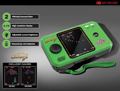My Arcade Galaga Pocket Player Pro: Retro Portable Games, 2.8" Screen | Galaxian, Classic Arcades, Gifts for Adults - style: Galaga