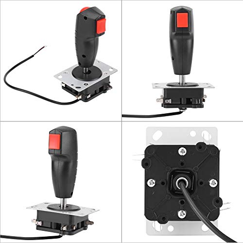 Walfront 8 Way Flight Joystick - 8 Way Flight Joystick with & Top Button For game for Video Game Arcad