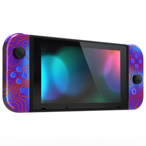eXtremeRate DIY Replacement Shell Buttons for Nintendo Switch, Back Plate for Switch Console, Housing with Full Set Buttons for Joycon Handheld Controller - Damascuscamo - color: Damascuscamo