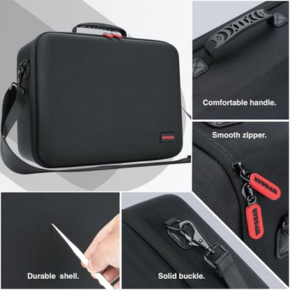 WPGEAR Hard Carrying Case Compatible with Nintendo Switch 2 & Accessories | Travel Bag Holds Switch 2 Console, Pro Controller x 2, Joy-Con Grip, Dock, Power Adapter, 21 Games, Cables and Accessories