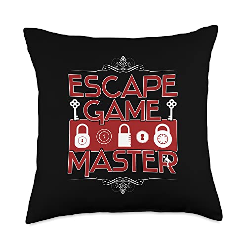 Escape Game Master - for Exit Room professionals Throw Pillow - size: 18x18