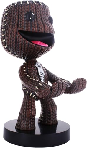 Exquisite Gaming Sackboy Controller Holder - Little Big Planet Official Phone Stand & Cable Guys Figure