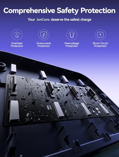 JSAUX Joy-Con Charger for Nintendo Switch 2, 4-in-1 Magnetic Charging Dock | LED Charging Indicator, Adjustable Stand, Fast Magnetic Charging, USB C Cable Included