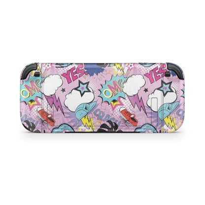 Glossy Glitter Gaming Skin Compatible with Nintendo Switch 2 Console Only - OMG Yes - Premium 3M Vinyl Protective Wrap Decal Cover - Easy to Apply | Crafted in The USA by MightySkins - color: Omg Yes, size: Switch 2 Console Skin Only, style: Glossy Glitte