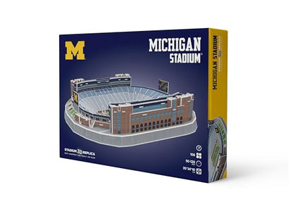 Pro-Lion 3D Jigsaw Puzzle of Michigan Wolverines Stadium -106 Pieces | Home of Michigan Wolverines | NCAA Football Gifts for Age 7+ - style: Michigan Wolverines