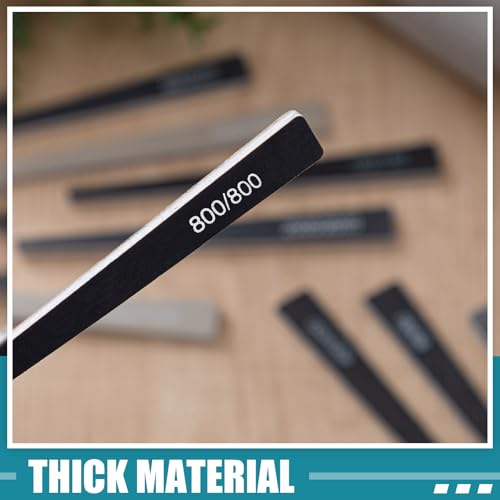 Honoson 20 Pcs Sanding Sticks for Plastic Models 3D Print Polishing Sticks Assorted Metal and Wood Sanding Tools Accessory for Model Craft Amateur Beginner(Low Grits and High Grits,Groovy Style) - style: Groovy Style