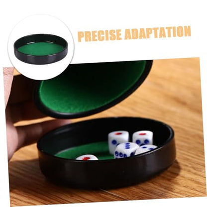 HANABASS 5pcs Dice Cup Stand Durable Base Replacement with Noise Reduction for Secure Fit Easy to Install Dice Cup Lid and Tray for Ktv Game Accessories