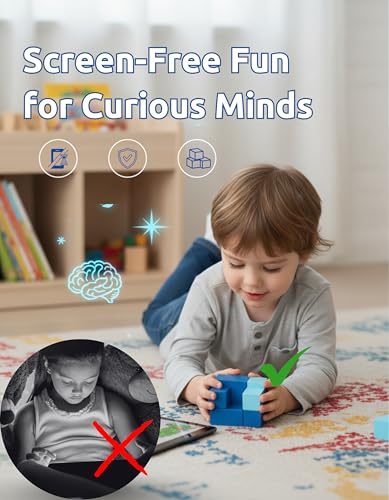 Precision Crafted 7 Piece Wooden Tetromino Cube Puzzle, Screen Free Brain Teaser Logic Game for Kids 6+, Adults, Spatial Reasoning, Focus, Problem Solving and Thoughtful Gifting - style: Tetromino