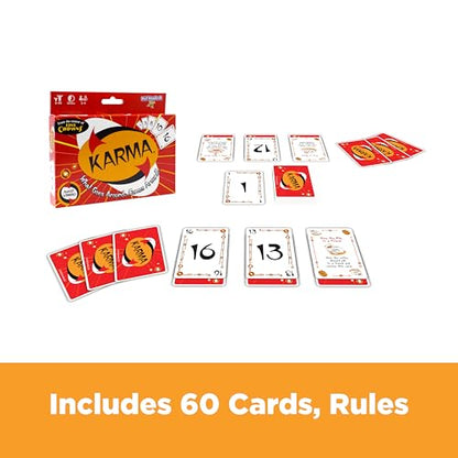 KARMA Playing Cards Game for Kids, Family Games Night, Travel Game | Award Winning, Family Game Night, Travel Games, Playing Cards, Screen-Free, Holiday Game